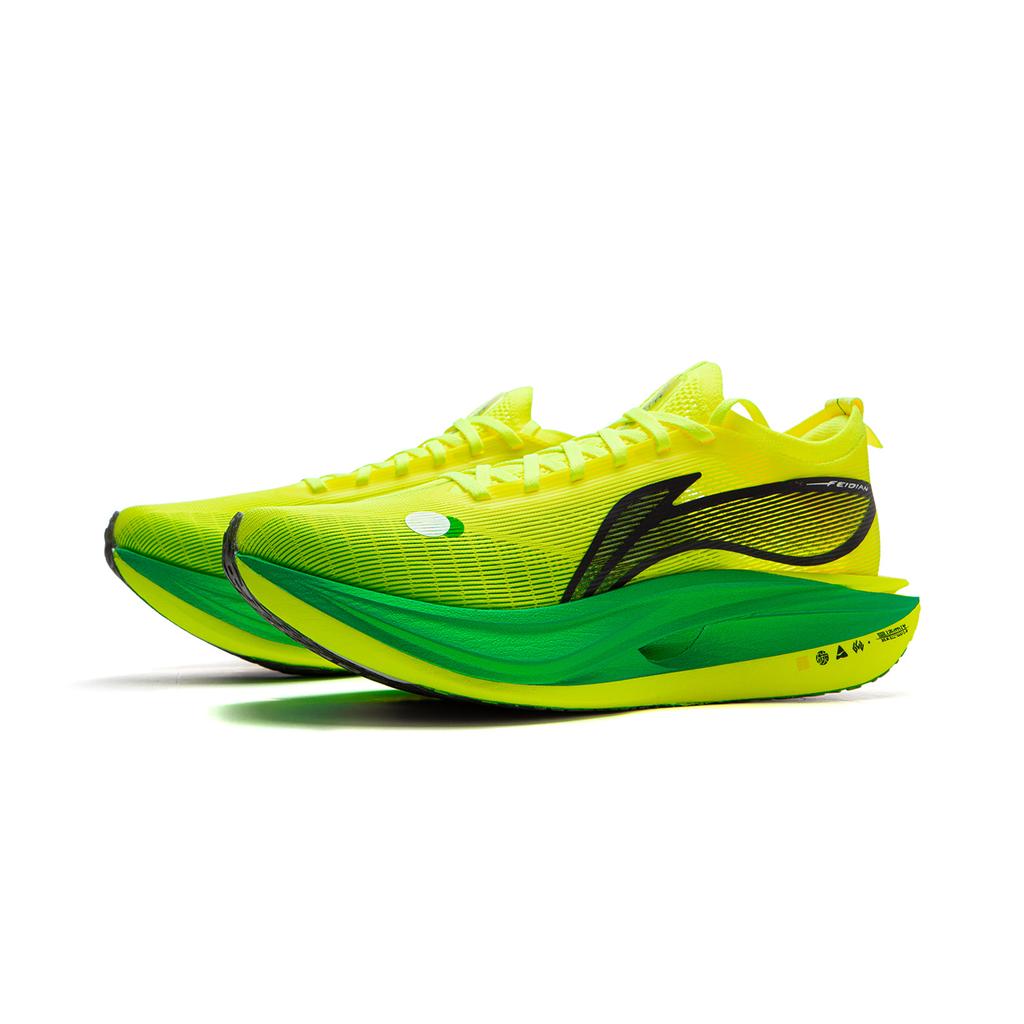 Li Ning Feidian 5 Elite Ultra Light Technology Mesh Upper Professional Speed Training Cushioning Running Shoes Unisex Running Shoes Yellow ARMV003-15