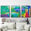 David Hockney Dipinti su tela Galleria da giardino Fiori Poster e stampe Immagini da parete per la decorazione del soggiorno Cuadros