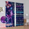 2pcs,2D Plane Printing Curtain Popular Butterfly Blanket Message 100% Polyester (without Rod) Home Decor Ldeal for Living Room &