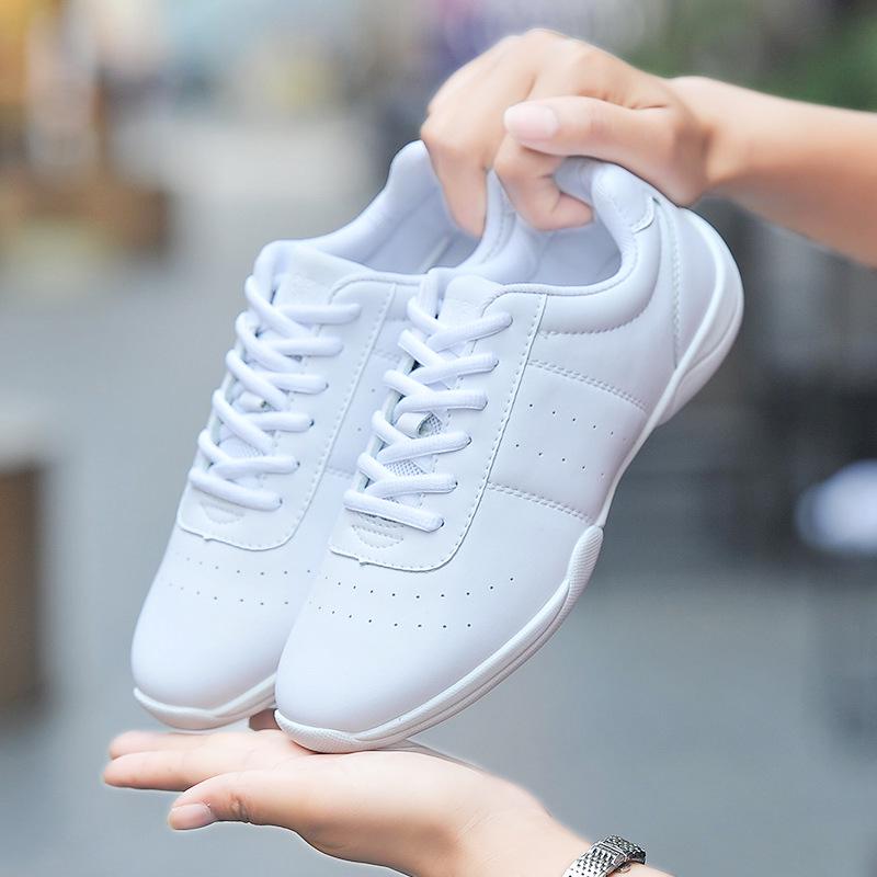 Yingrui Damen- & Kinder-Weiße Wettkampf-Cheerleading- und Tanz-Trainingsschuhe