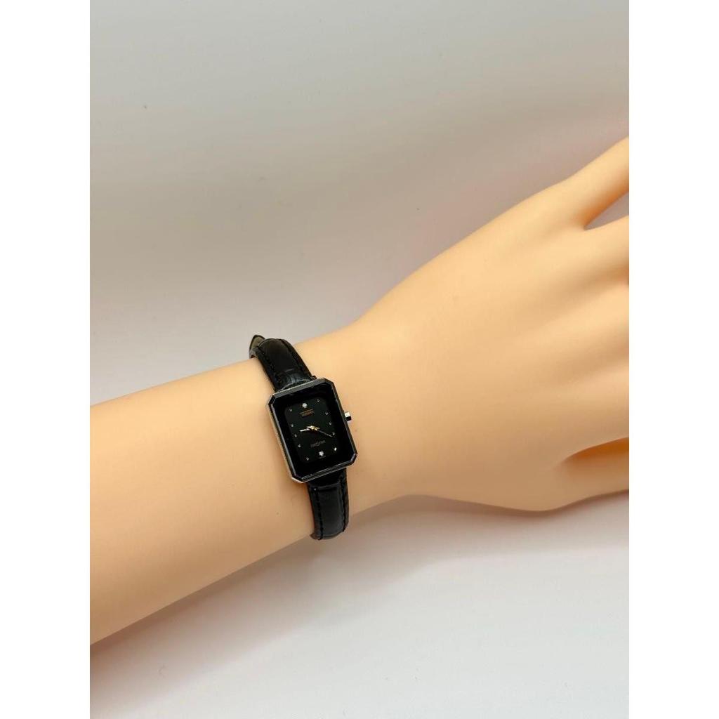 Used RADO Diastar 153.1016.3QZ black dial ladies watch