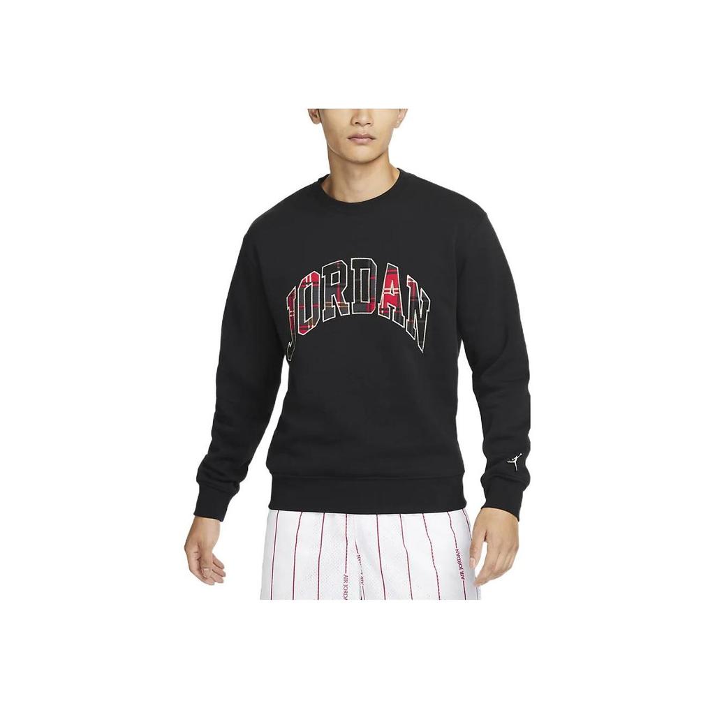 Jordan Sudadera de Manga Larga con Cuello Redondo y Estampado de Alfabeto para Hombre Tops Negro DV1576-010