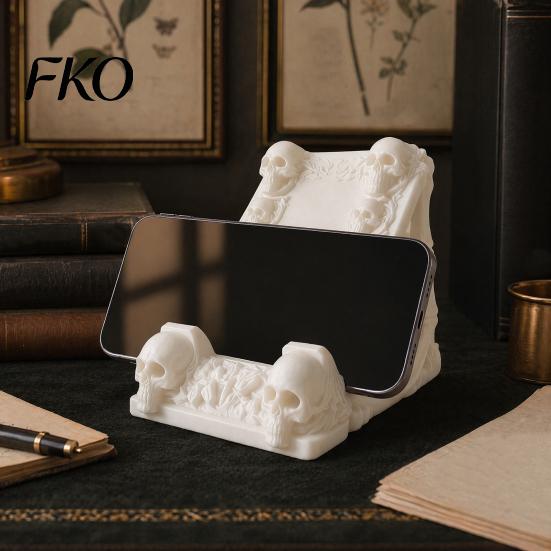 Universal Phone Stand 3D Printed Skeleton Mobile Holder, Stand, Decorative for Large Screens Support, Creative Skulls Holder All Models Energy Shape