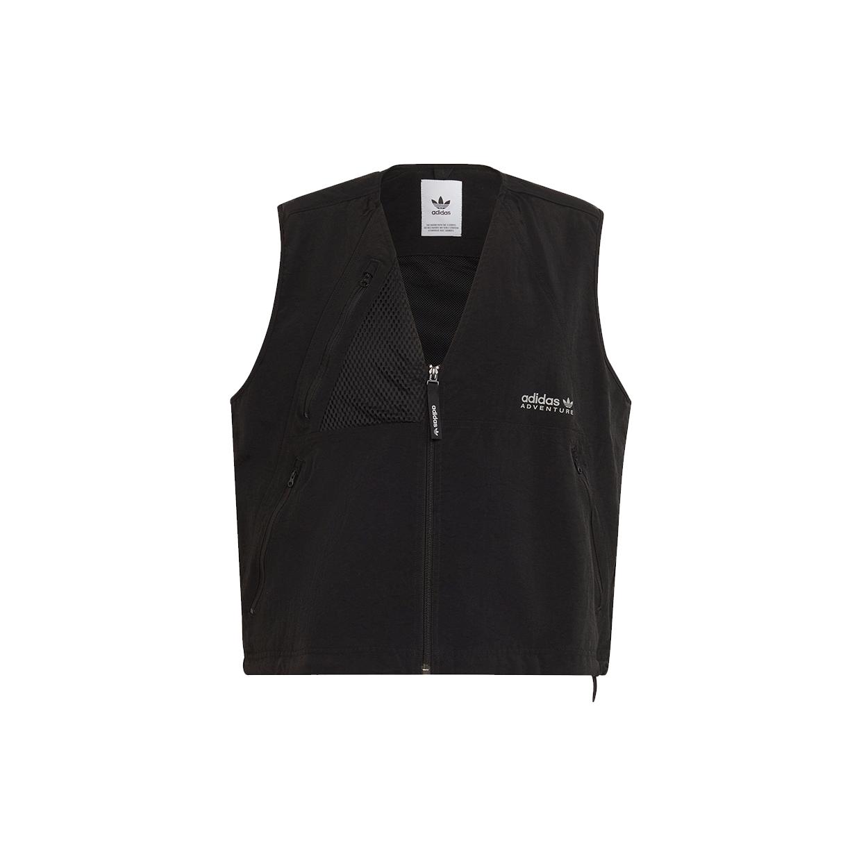 Adidas Originals Adventure Futura Vests Men s Black V neck Moderate Fishing H09056 S