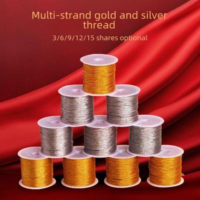 Gold- und Silberdrahtstränge für die Schmuckherstellung – ideal zum Veredeln von Armbändern, Ringen, Halsketten und DIY-Projekten.