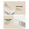 Plastic Rotatable Wall Mounted Storage Box Space Saving Large Capacity Condiment Storage Box with Drawers Bathroom Storage Rack