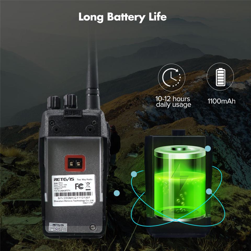 Rt21v Vhf Walkie Talkie 2w Große Reichweite Lizenzfrei Vhf Radio Murs 5 Kanäle USB-Ladegerät Zweiwegradio für Outdoor-Aktivitäten Alarm Vox
