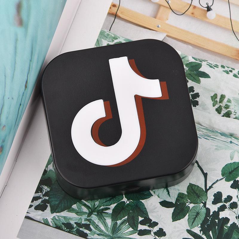 

New 9002 Note Colored Contact Lens Care Case чёрный