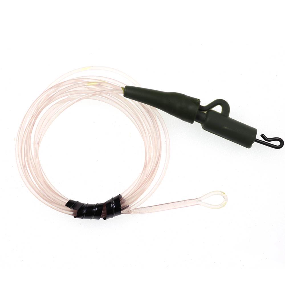 Bimoo 1PC 30LB 35LB 45LB Fluoro Carbon Fused Carp Link High Carbon Carp Main Line Braided Carp Leader Trace with Terminal Swivel
