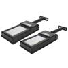 2 Stück 117LED Solarleuchte 50W Highlight Induktionsstraßenlampe für Garten Hof Weißes Licht