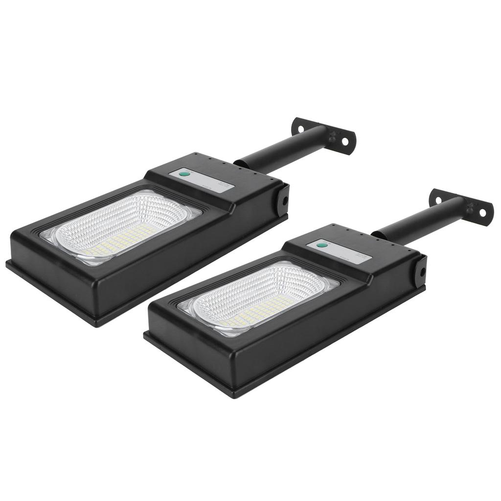 2 Stück 117LED Solarleuchte 50W Highlight Induktionsstraßenlampe für Garten Hof Weißes Licht