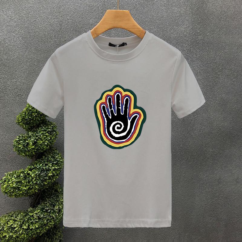 2025 Summer New For Women's/Men's Couples' Round Neck Sports Palm Printing Pattern T-shirt The Latest Hot Style High Quality