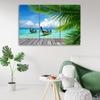 Dreiteiliges Bild auf Leinwand, Tropischer Strand