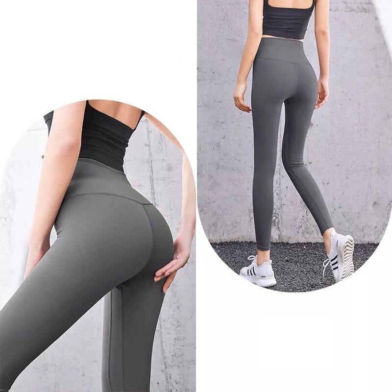 Colanti High Waist Shapewear Leggings Tummy Control Push Up Yoga Pants Women Grey WCLNT1688