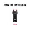 4 Buttons Zinc Alloy Leather Car Remote Key Case Cover Shell for Porsche New Cayenne Panamera 911 992 Taycan Accessories Sticker