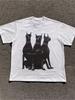 Summer Meme Doberman Print Streetwear Casual T Shirt Tee Women's Men Oversized Retro Punk Hip Hop Gothic Y2K Grunge Harajuku