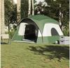 Camping Tent VidaXL Cabin 6-person Green Waterproof