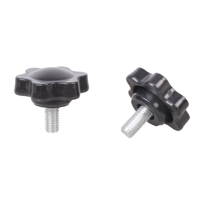 6Pcs Industrial Screws Ergonomic Knob Plastic Tighten Bolt Knob Hexagonal Head Handle Hand Screw Plastic Tighten Bolt