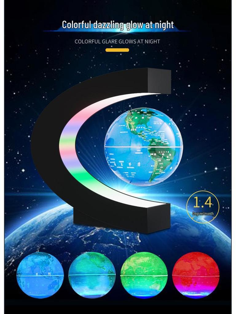 Creative Magnetic Levitation Globe Ornament - Perfect Desk Gift for Clients and Events