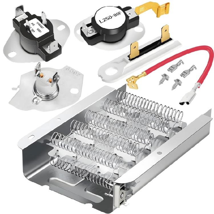 Heavy Duty Dryer Heating Coil 279838 Dryer Heating Repair Set Appliance Repair Component Home Appliance Parts Enduring 1