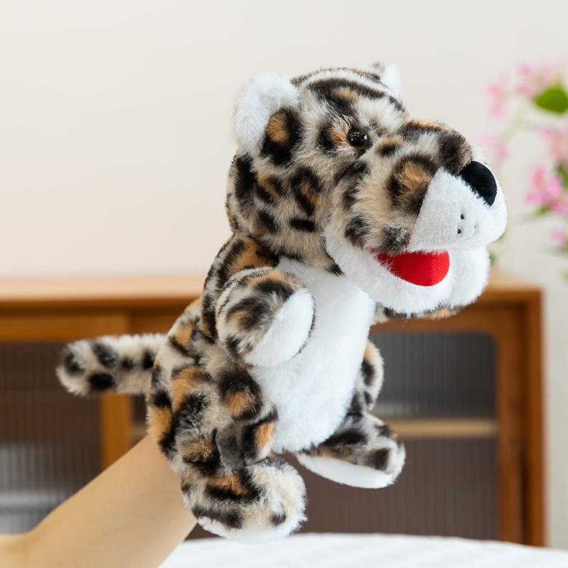Stuffed Plush Animals Toys Hand Finger Story Puppet Kawaii Dolls Educational Pig Cat Gorilla Baby Toys  Children GIft H1