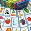 Baby Puzzle Mänguasjad lastele Loomad Puuviljaauto graafikukaartide sobitamise mängud Montessori mänguasjad lastele 1 2 3 aastased poisid, tüdrukud