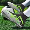 35-47 Botas de fútbol altas para hombres, zapatos de fútbol de cuero con clavos largos de gran tamaño, zapatos de fútbol para niños