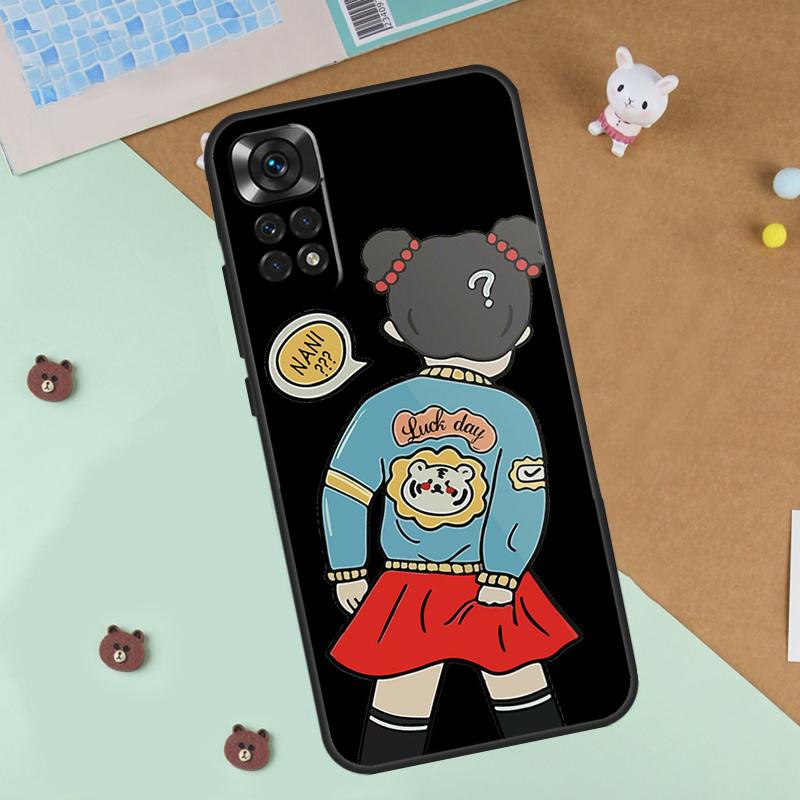 Cartoon Couple Love Boy Girl Case For Xiaomi Redmi 14C 10C 12C 13C Cover For Redmi Note 14 Pro 13 9 10 11 12 10S 11S 12S