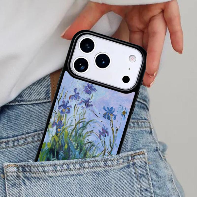 Claude Monet Painting Phone Case for iPhone 16e 15 14 13 12 17 Pro Max Plus Air 17pro Cover Coque