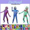 Buntes Roblox Rainbow Friends Cosplay Kostüm Jumpsuit für Kinder und Erwachsene