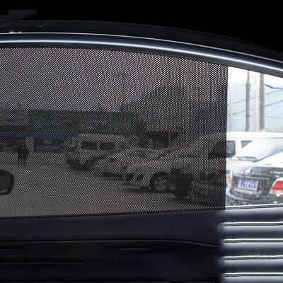 Un Par de Película Bloqueadora de Sol Anti-UV Pegatinas Parasol Estáticas para Coche Cortina Protectora Solar para Ventana Aislamiento Techo Solar Película Solar Parasol