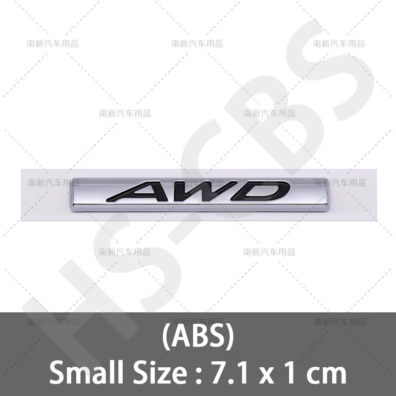 3D ABS Car Styling AWD Emblem Car Rear Trunk Tailgate XKHFV2 Sticker Door Fender Badge For M3 M5 CX4 CX5 CX8 ATENZA Axela