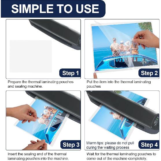 33 PCS Laminating Sheets 9”x11.5”, Thermal Laminating Pouches, 3mil Plastic Paper Laminate Sheets, Laminator Sheets Plasticized Craft Office and