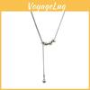 Steel Geometric Necklace With Multilayer Snake Chain For Men And Women