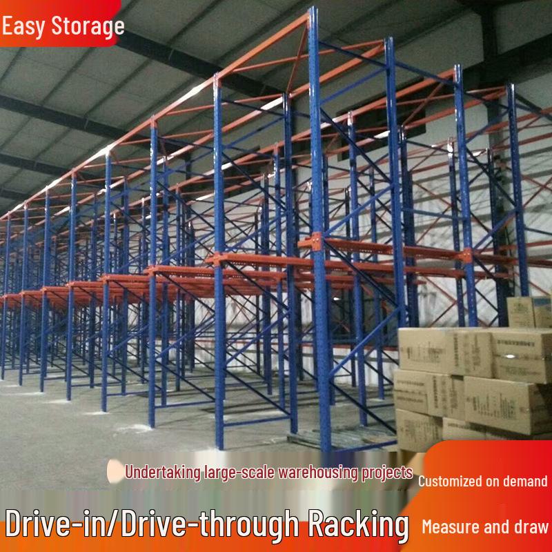 Heavy-Duty Multi-Level Drive-In Pallet Racking System with Shuttle Carrier