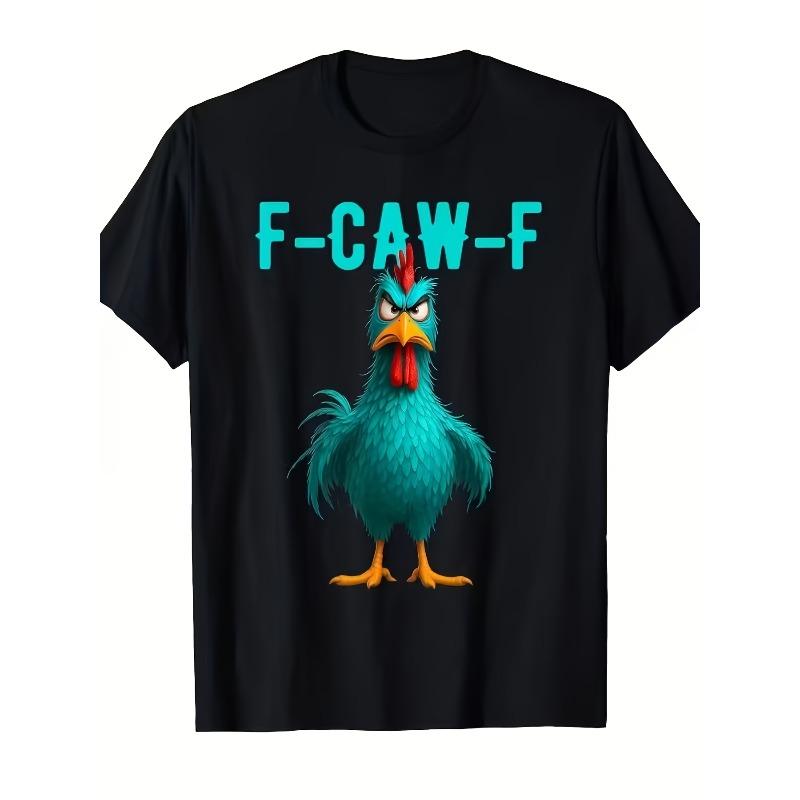 

Европейские размеры Смешная футболка F-Caw-F Курица и Злой Петух Подходит для и Повседневной Одежды - Машинная Стирка Повседневная Футболка с Круглым Вырезом S чёрный