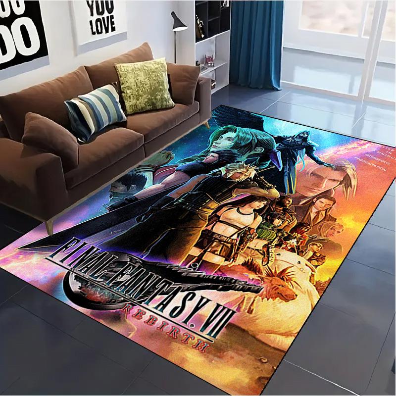 ffvii Game Carpet Rug for Living Room Bedroom Home Sofa Decoration,Kids play Non-slip Floor Mat