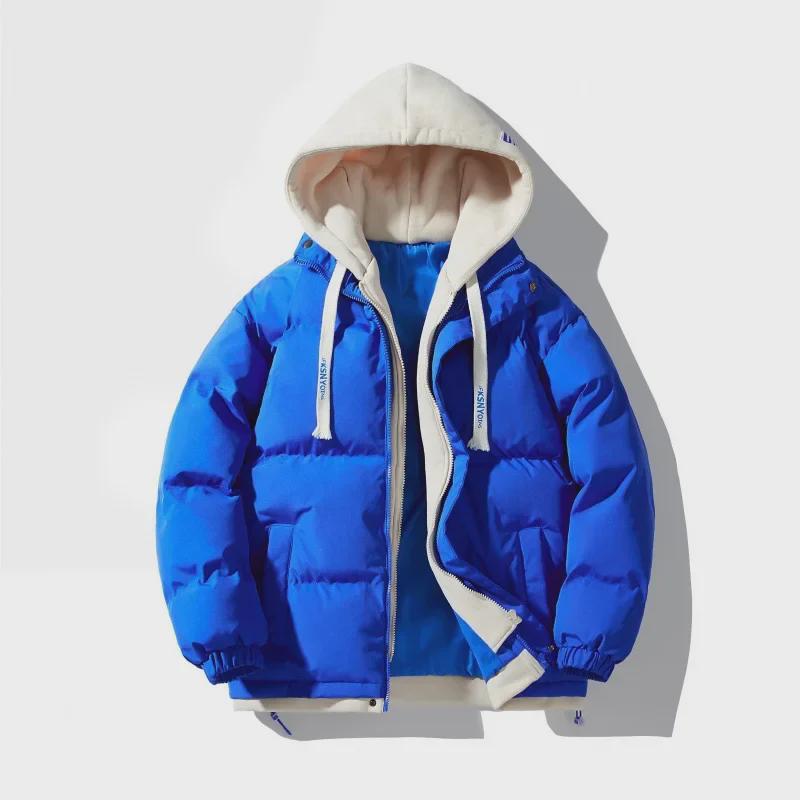 Men's Trendy Oversized Hooded Cotton Jacket - Winter 2-in-1 Style