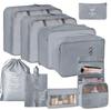 Seven-Piece Travel Storage Set: Wash Bag, Clothes, Underwear Organizer & Folding Sub-Pack