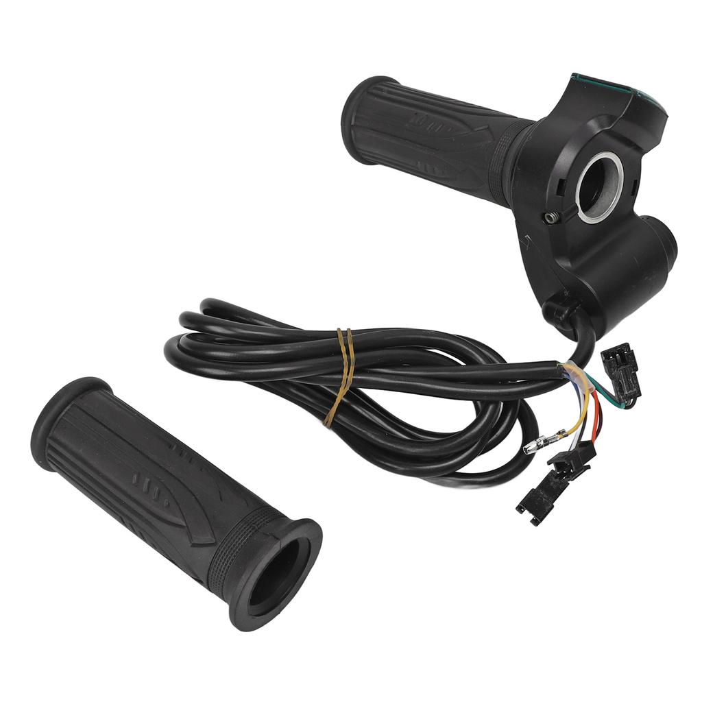 1Pair Handlebar Throttle Twist Grip Twist Throttle Accelerator Handle Grip with Red Font Display