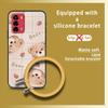 Cute Creative Phone Case For ZTE Blade V40 Vita/A72 Waterproof Personality Cartoon Bracelet Funny Dirt-resistant Ring