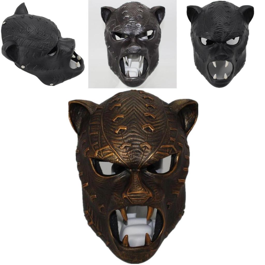 Marvel Captain America Civil War Black Panther Resin Mask Cosplay Costume For Halloween Party