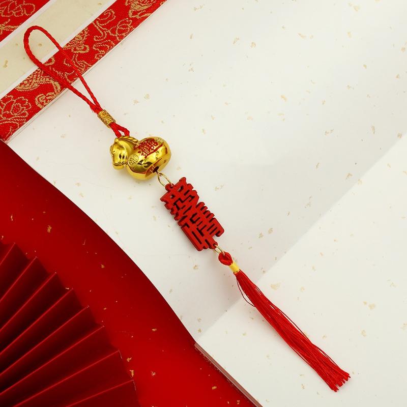 2026 Rok Konia Złoty Plastikowy Wisiorek Szczęścia Zodiak Koń Szczęśliwy Święto Wiosny Ozdoby do Zawieszenia w Domu Samochodzie Prezenty Roczne