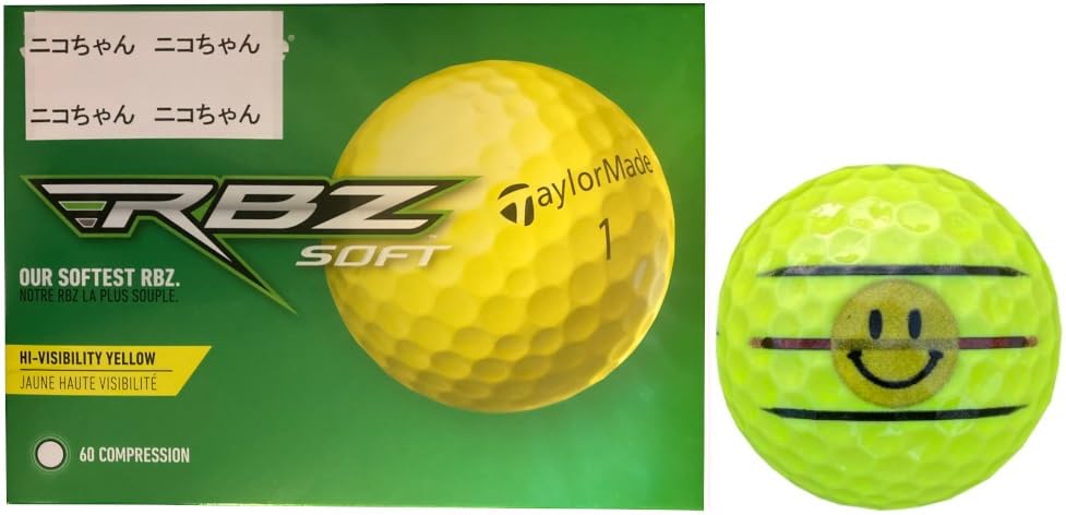 

TaylorMade RBZ SOFT Soft Lined 1 Smiley [Happiraki_Golf Line] (Yellow, Dozen, Face) белый