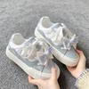 Dopamine Bread Little White Shoes Women's 2025 Spring and Autumn New Thick-soled Casual Niche Bow Versatile Student Board Shoes