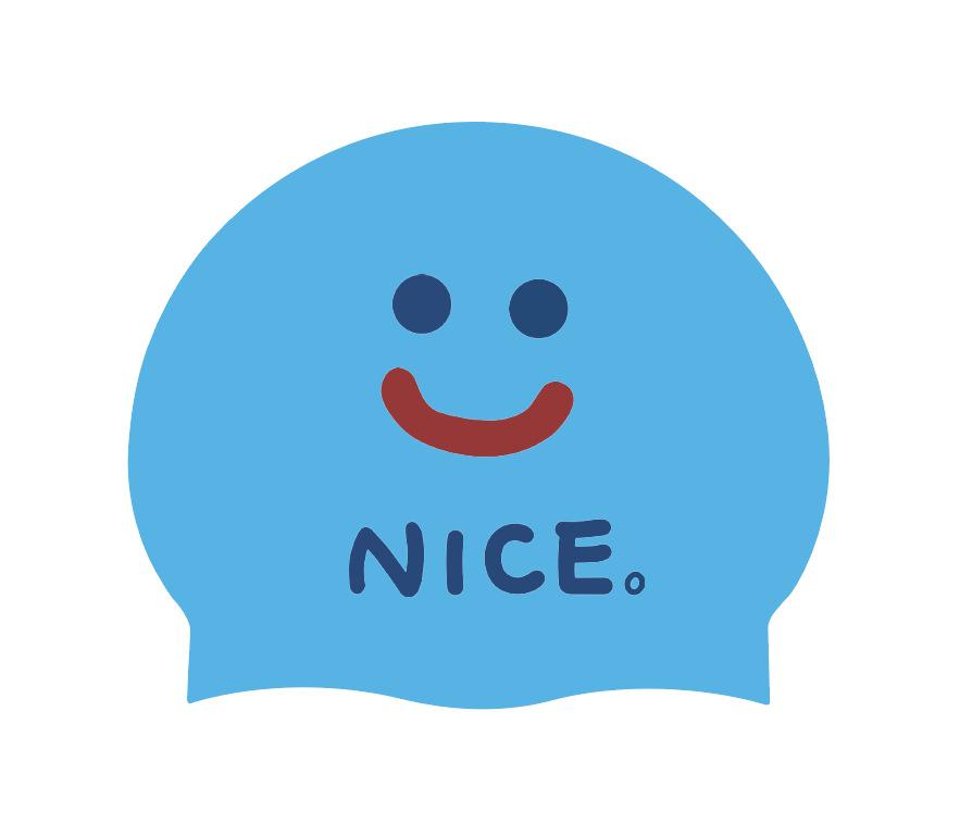 Women's Long Hair Silicone Swim Cap with Racing Pattern for Large Sizes