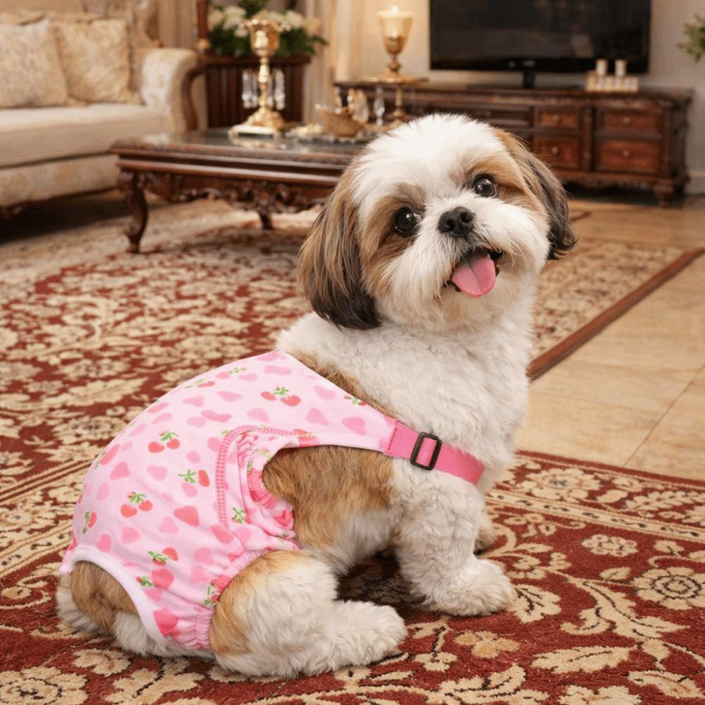 Verstellbare Haustier-Hygienehosen Waschbare Hundewindel Haustier-Bodysuit Haustier-Physiologische Hosen Große Hunde