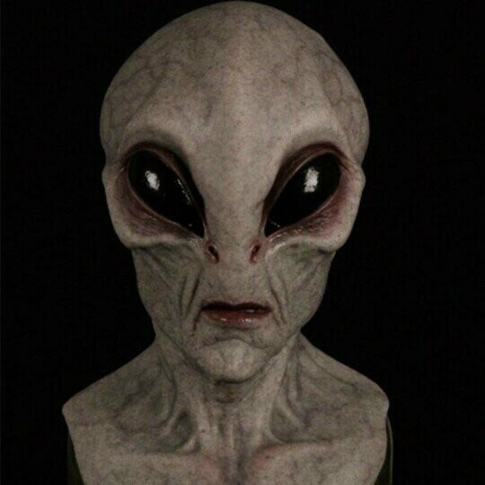Halloween Alien Mask Horror Faceless Man Mask Creepy Alien Full Face Latex Helmet Alien Party Decoration Funny Cosplay Prop Mask