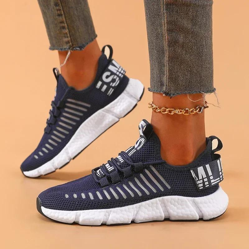 Women'S Sports Shoes Comfortabl Breathable Mesh Jogging Travel Shoe Outdoor Fashionable High-Quality Soft Soled Casual Shoes