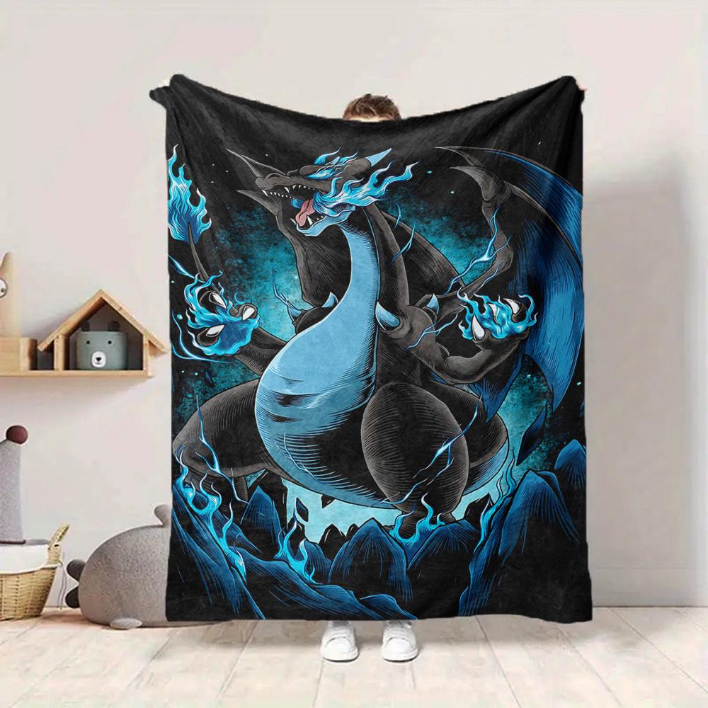 1pc Dragon, Fantasy Art Blanket Lightweight Flannel Blanket Throw Blanket For Sofa, Bed, Travel, Camping, Livingroom, Office, Couch